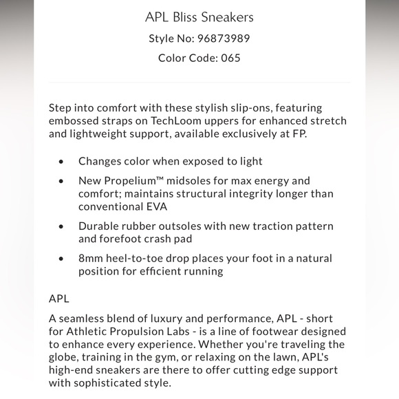 APL Bliss Sneakers In White/Osiana Rose/UV - Picture 6 of 6